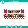 Retro Christmas SVG file with "Merry Christmas" and "Merry Xmas" text, ideal for holiday crafting projects.
