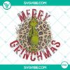 Leopard Grinch Merry Grinchmas PNG files for download, festive Grinch designs, holiday-themed transparent PNG files for crafting.