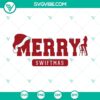Taylor Swift Christmas SVG image with "Merry Swiftmas" text in various formats like PNG, EPS, and DXF, ideal for holiday crafting projects.