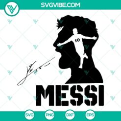 Lionel Messi SVG files for football & soccer, featuring Argentina's star player in a digital design. Perfect for sports-themed projects.