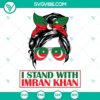 Messy Bun Hair I Stand With Imran Khan SVG files - Imran Khan SVG images for digital design projects.