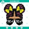 Messy Bun Mama SVG files for Mother's Day with Mom Life and Kid Life designs. Perfect for digital crafting projects.