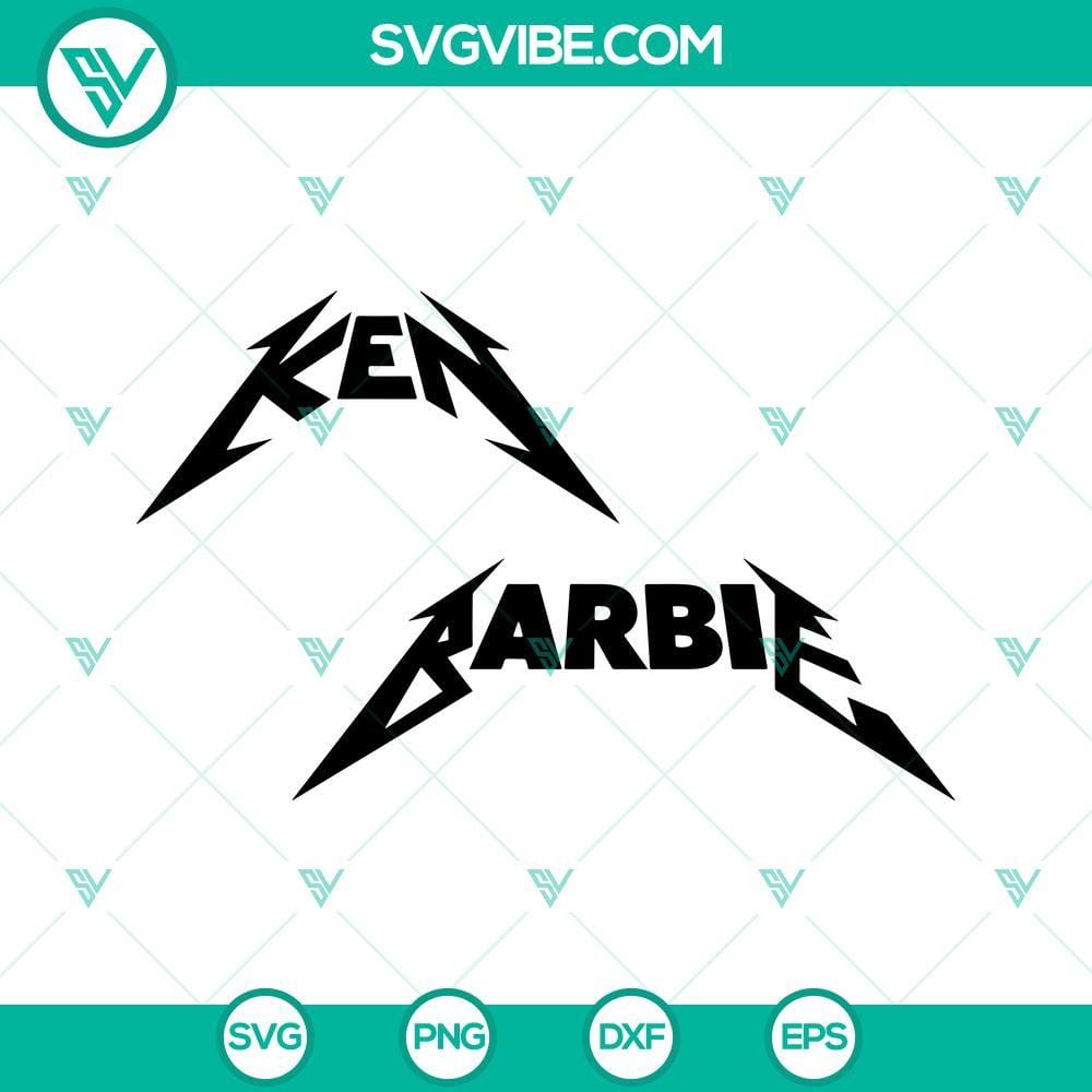 Metal Rock Ken Barbie Logo SVG, Barbie and Ken SVG, Ken SVG Metal Rock Ken Barbie logo SVG download, featuring Barbie and Ken SVG images. Ideal for Ken enthusiasts. Perfect for digital designs.