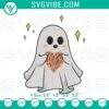Mexican Day of the Dead themed ghost conchas embroidery design for Halloween.