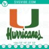Miami Hurricanes football embroidery design file with official Miami Hurricanes logo, perfect for sports fans and Miami football enthusiasts.
