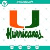 Miami Hurricanes logo cut files in SVG, PNG, DXF, and EPS formats for digital crafting projects.