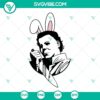 Michael Myers Easter Bunny SVG with Funny Horror and Creepy Easter designs for crafting enthusiasts.