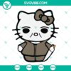 Michael Myers Hello Kitty Halloween SVG cut files with PNG, DXF, and EPS formats for crafting projects. Ideal for Halloween crafts.