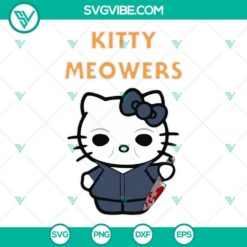 Michael Myers Hello Kitty SVG file, featuring a cute yet spooky Hello Kitty Horror Halloween design, perfect for Halloween enthusiasts.