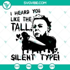 Michael Myers SVG Download Bundle featuring "Just The Tip I Promise" SVG File for Halloween horror craft projects.