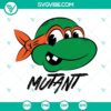 Michelangelo Mutant Ninja Turtles SVG design for download in PNG and DXF formats. TMNT cartoon character SVG image.