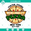 Michelangelo’s Pizza and Turtle Power themed SVG files with TMNT pizza design, available for download as PNG file.