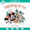 Vintage Mickey and Friends SVG file, Disney themed design with "Mickey And Co Est 1928" text, perfect for crafting projects.