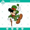St. Patrick's Day Mickey, Minnie, and Donald Disney SVG bundle with festive designs for crafts and digital projects.