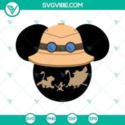 Mickey And Minnie Head Animal Kingdom Safari SVG Download, Disney Family 2