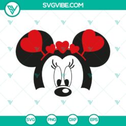 Mickey And Minnie Heart SVG Files Bundle, Mickey Minnie Valentines Day 2