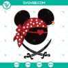 Mickey and Minnie Mouse pirate-themed SVG file bundle, ideal for Disney lovers. Great for DIY projects and crafts.