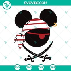 Mickey And Minnie Mouse Ears Pirates SVG File Bundle 2