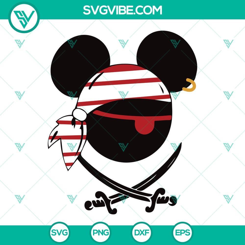 Mickey And Minnie Mouse Ears Pirates SVG Bundle Mickey And Minnie Mouse Ears Pirates SVG File Bundle 1