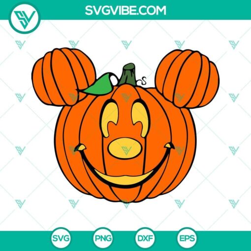 Disney Halloween SVG featuring Mickey and Minnie Mouse in pumpkin costumes for download. Perfect for festive fall crafting projects.