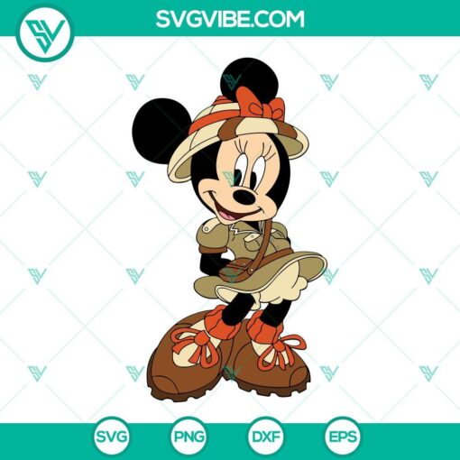 Mickey and Minnie Safari SVG file bundle featuring Disney Animal Kingdom designs, perfect for crafting and projects.