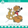 Mickey and Pluto Halloween pumpkins embroidery design, Disney friends themed file for digital crafting.