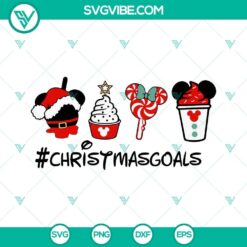 Mickey Christmas snacks SVG download with festive holiday treats in SVG file format featuring Mickey Mouse design.