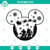 Mickey Santa in Christmas SVG file download for holiday crafts.