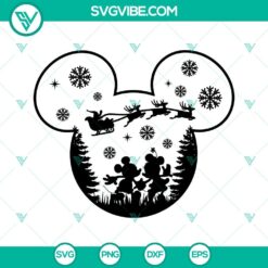 Mickey Christmas SVG File, Mickey Santa SVG Download, Christmas SVG Download, Holiday