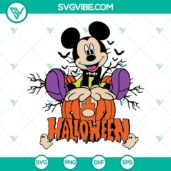 Mickey Halloween SVG featuring Mickey Pumpkins for Disney fans.