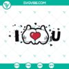 Mickey hands forming heart with "I Love You". Valentine SVG design for digital crafting, ideal for Valentine's Day projects.