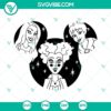 Mickey Head Hocus Pocus Halloween witches SVG Files, perfect for crafts and Halloween decor. Compatible with DXF PNG EPS formats.