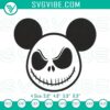 Mickey Head Jack Skellington machine embroidery design for Nightmare Before Christmas file, perfect for holiday crafts.