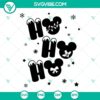 Christmas Mickey Ho Ho Ho SVG files for Cricut and Silhouette, featuring festive designs perfect for holiday crafting.