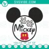 Embroidery design of Mickey Mouse logo from Disney, suitable for machine embroidery.