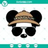 Mickey Minnie Bandana Hat Leopard Print SVG Files, Disney Safari SVG File for craft projects and Disney-themed designs.