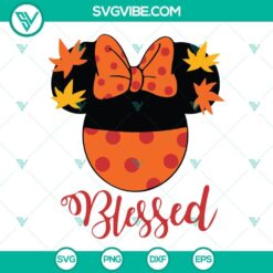 Mickey Minnie Blessed Thanksgiving SVG Files Bundle, Disney Mouse Head 2