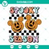 Mickey and Minnie Mouse pumpkin heads, Disney Halloween SVG files, perfect for spooky season crafting.