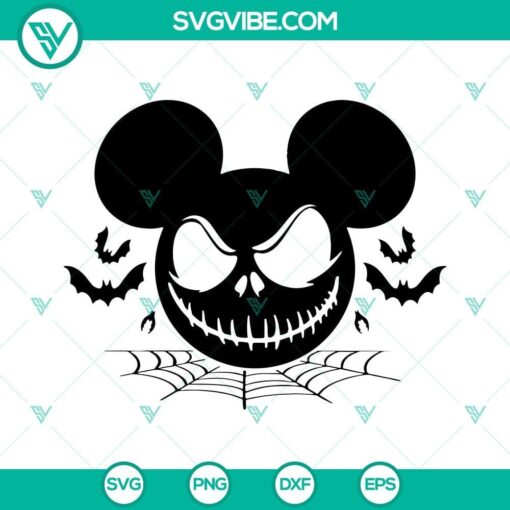 Mickey Minnie Jack Skellington Halloween SVG Images, Jack And Sally 1
