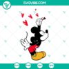 Mickey Minnie Valentine SVG files bundle for couples, perfect for Valentines Day crafts.