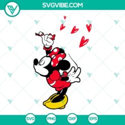 Mickey Minnie Valentine SVG Files Bundle, Valentines Day Couples SVG File 2