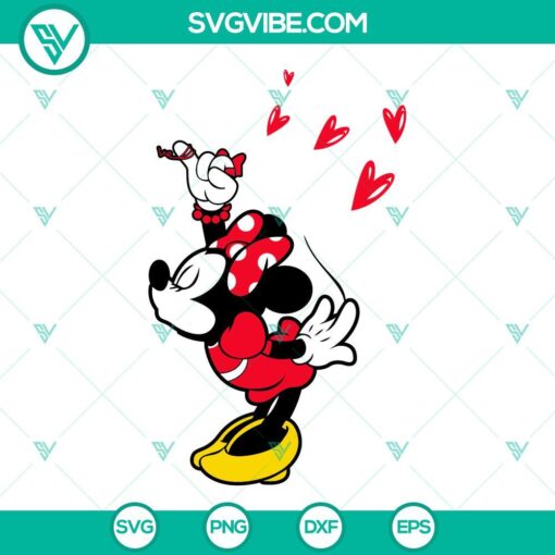 Mickey Minnie Valentine SVG Files Bundle, Valentines Day Couples SVG File 1