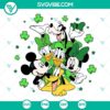 Mickey Mouse and Friends St. Patrick's Day SVG download with Shamrock file - fun and festive Disney characters for crafting projects.