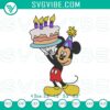 Mickey Mouse birthday cake machine embroidery designs for Disney birthday parties, adorable and festive party files design.