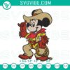 Mickey Mouse cowboy embroidery designs, Disney character file with classic Western theme. Great for crafts and DIY projects.