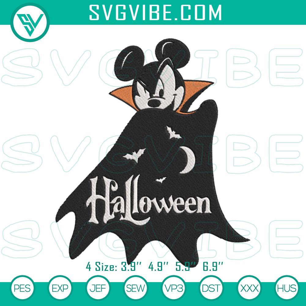 mickey-mouse-dracula-halloween-embroidery-designs-disney-halloween-embroidery-files-mockup.jpg Mickey Mouse Dracula Halloween embroidery designs, Disney spooky patterns with bats and spiderwebs.