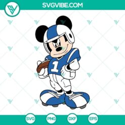 Mickey Mouse football SVG files, sports and cartoon football images in PNG format for download. Ideal for sports-themed projects.