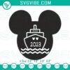Mickey Mouse Head Cruise 2023 machine embroidery designs featuring a family cruise trip pattern, ideal for crafting projects.