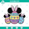 Mickey Mouse-themed Easter eggs in SVG format, perfect for Disney fans. Downloadable Easter design for crafting projects.
