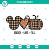 Mickey Mouse Love Fall, Pumpkin, and Hello Fall SVG downloads perfect for autumn crafting projects.
